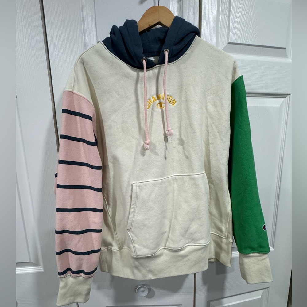 Champion color block reverse weave hoodie